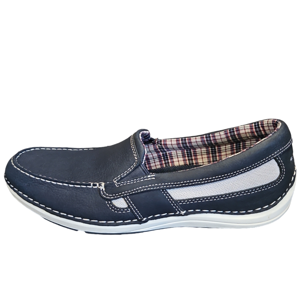 Rockport Men's Boat Shoe Loafer Slip On  Navy Blue Size 8